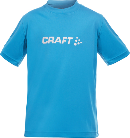 Футболка Craft Light Logo для юниоров голубая