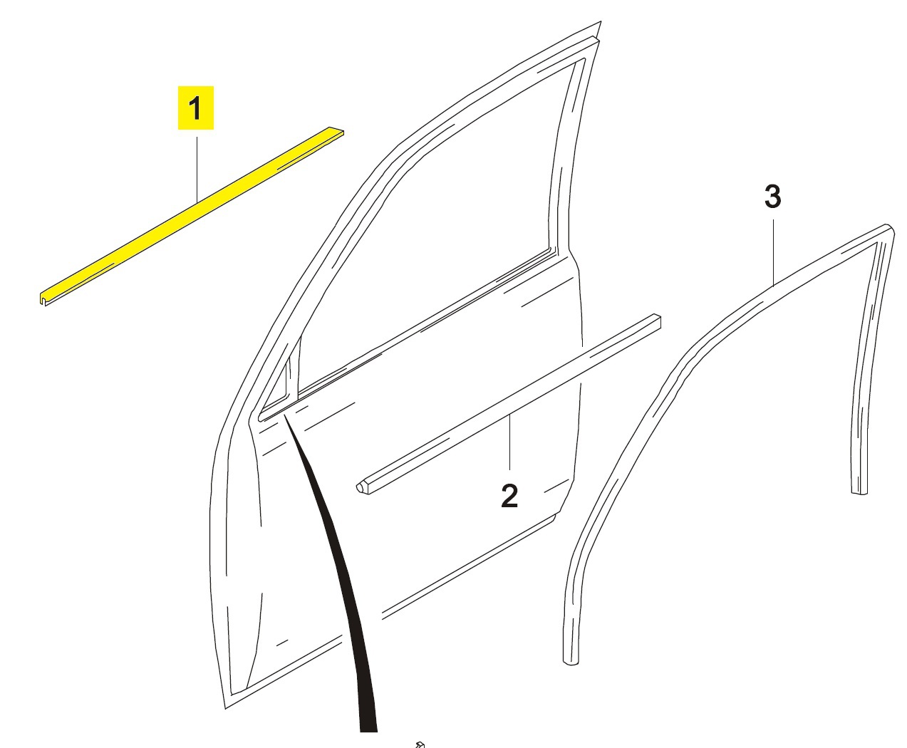 Uplotnitel Stekla Dveri Peredn Lev Naruzhn Nexia Gm Kupit V Internet Magazine Cena Zakaz Online