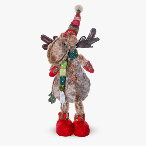 Магазин олень. Новогодний олень на длинных ногах. Рождественский олень на телескопических ногах. Толстый плюшевый олень новогодний. Радужный олень 60см.