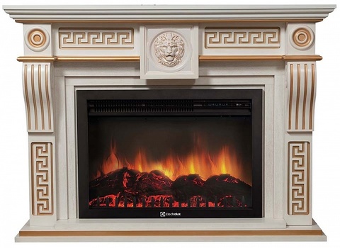 Каминокомплект Electrolux Vittoriano 30 (очаг EFP/P-3020LS) | Беленый дуб, Золото Каминокомплект Electrolux Vittoriano 30 (очаг EFP/P-3020LS) | Беленый дуб, Золото
