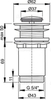Донный клапан alcaplast a394 без перелива