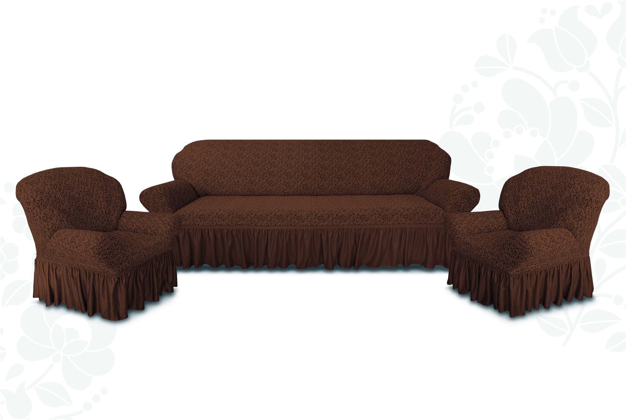 Чехлы тянущиеся на диван и кресла