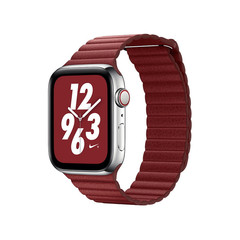 Ремешок кожаный COTEetCI W7 Leather Magnet Band (WH5206-RD) для Apple Watch 44мм/ 42мм Красный