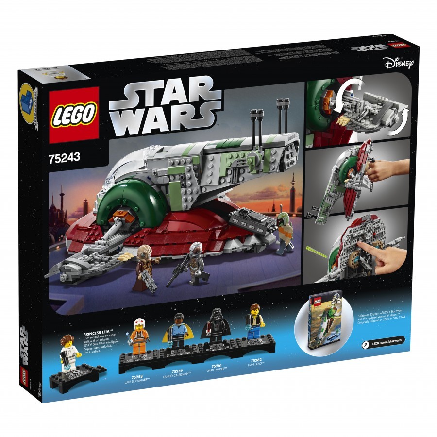 LEGO Star Wars: Слейв I: выпуск к 20-летнему юбилею 75243 - купить по  выгодной цене | Интернет-магазин «Vsetovary.kz»