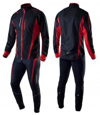 Костюм беговой Noname Robigo 13, black/red