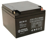 Аккумулятор General Security GS 26-12 ( GS12-26 ) ( 12V 26Ah / 12В 26Ач ) - фотография Аккумулятор General Security GS 26-12 ( GS12-26 ) ( 12V 26Ah / 12В 26Ач ) - фотография