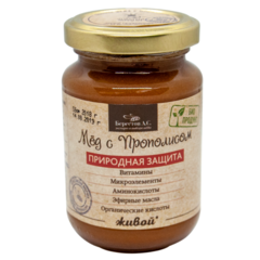 Мед Живой С прополисом/ стекло 240г Мёд