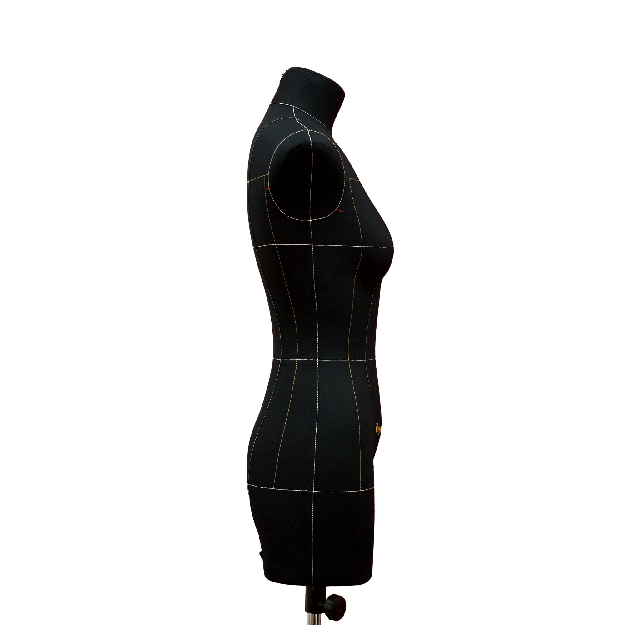 Манекен портновский Моника, комплект Премиум, размер 44, тип фигуры Прямоугольник, черныйФото 1