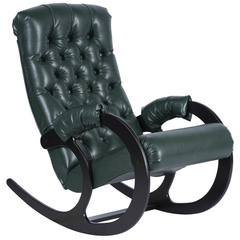 Кресло-качалка Монарх Экокожа (Dark Emerald)