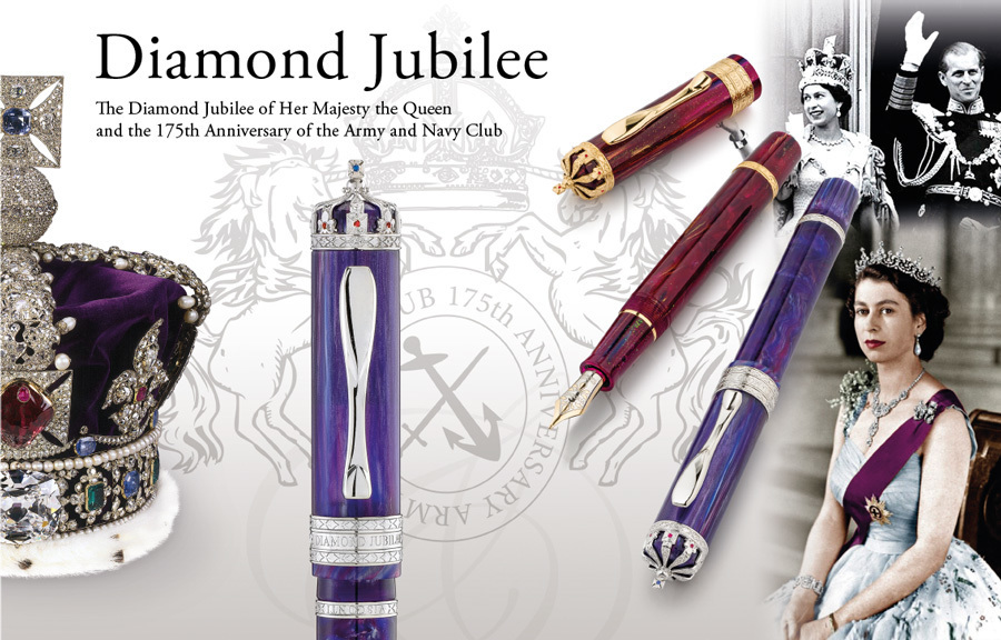 Ручка перьевая Visconti 60лет корол власти Елизаветы II натур смола фиолет цвет (Vs-653-61M) - купить по выгодной цене | PenForMen