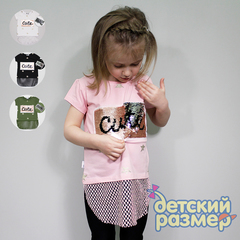Туника (пайетки-перевертыши, сетка)