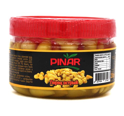Перец острый в рассоле, Pinar, 200 г