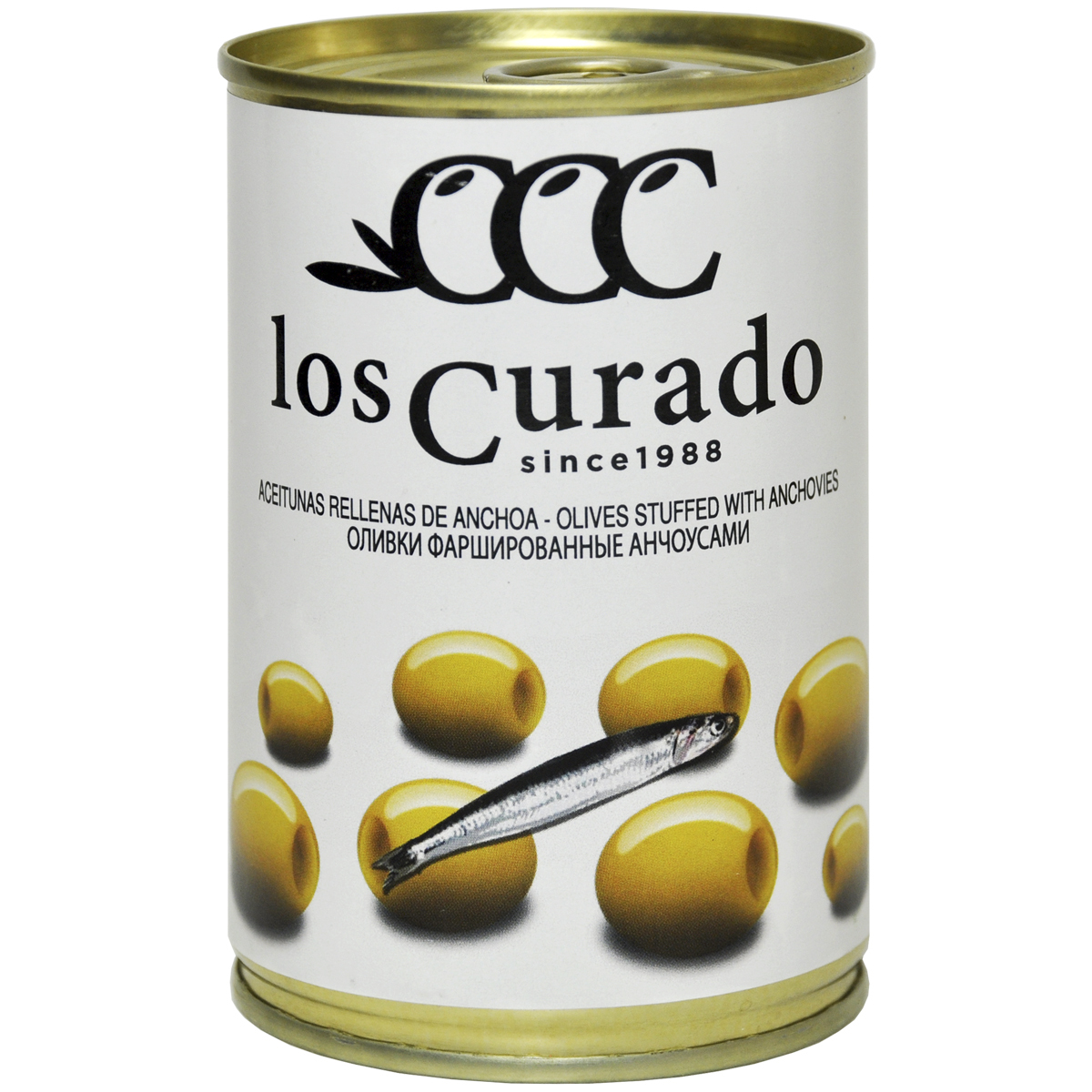 Los Curado Оливки фаршированные анчоусами, 300г