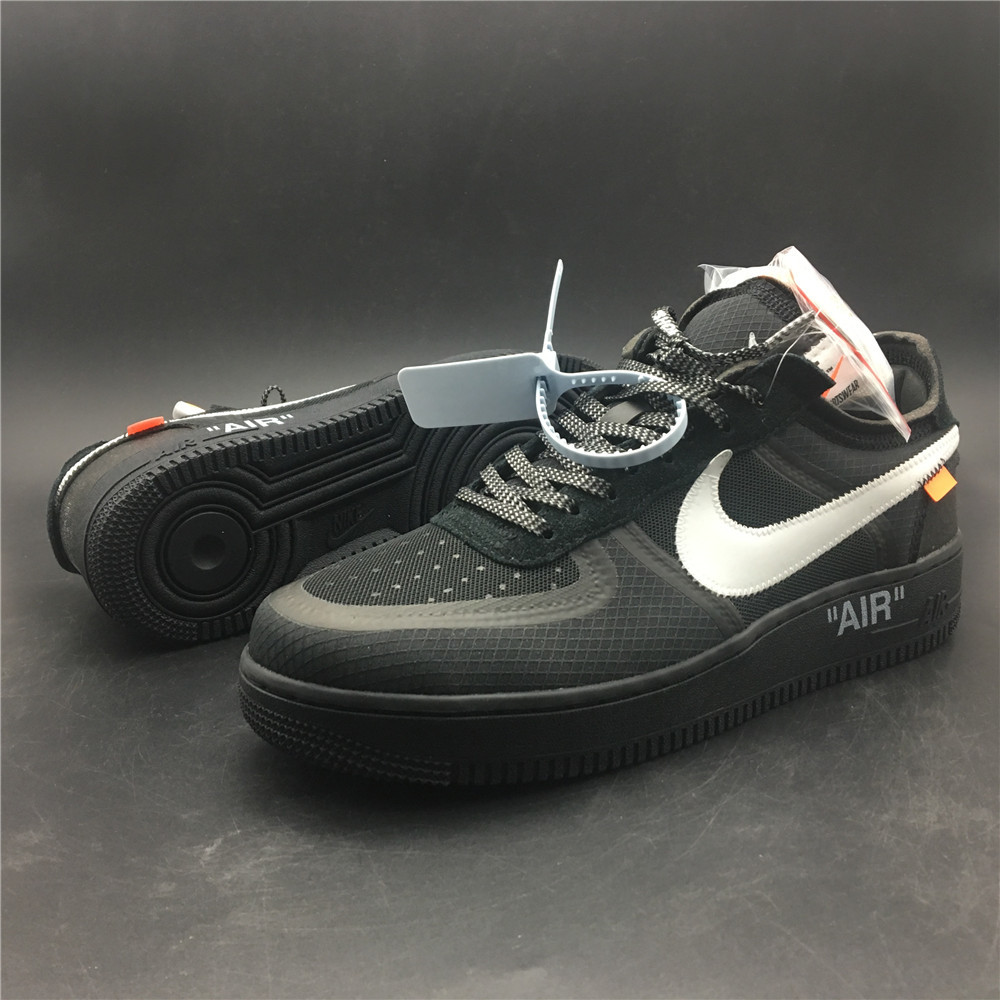 black air forces off white