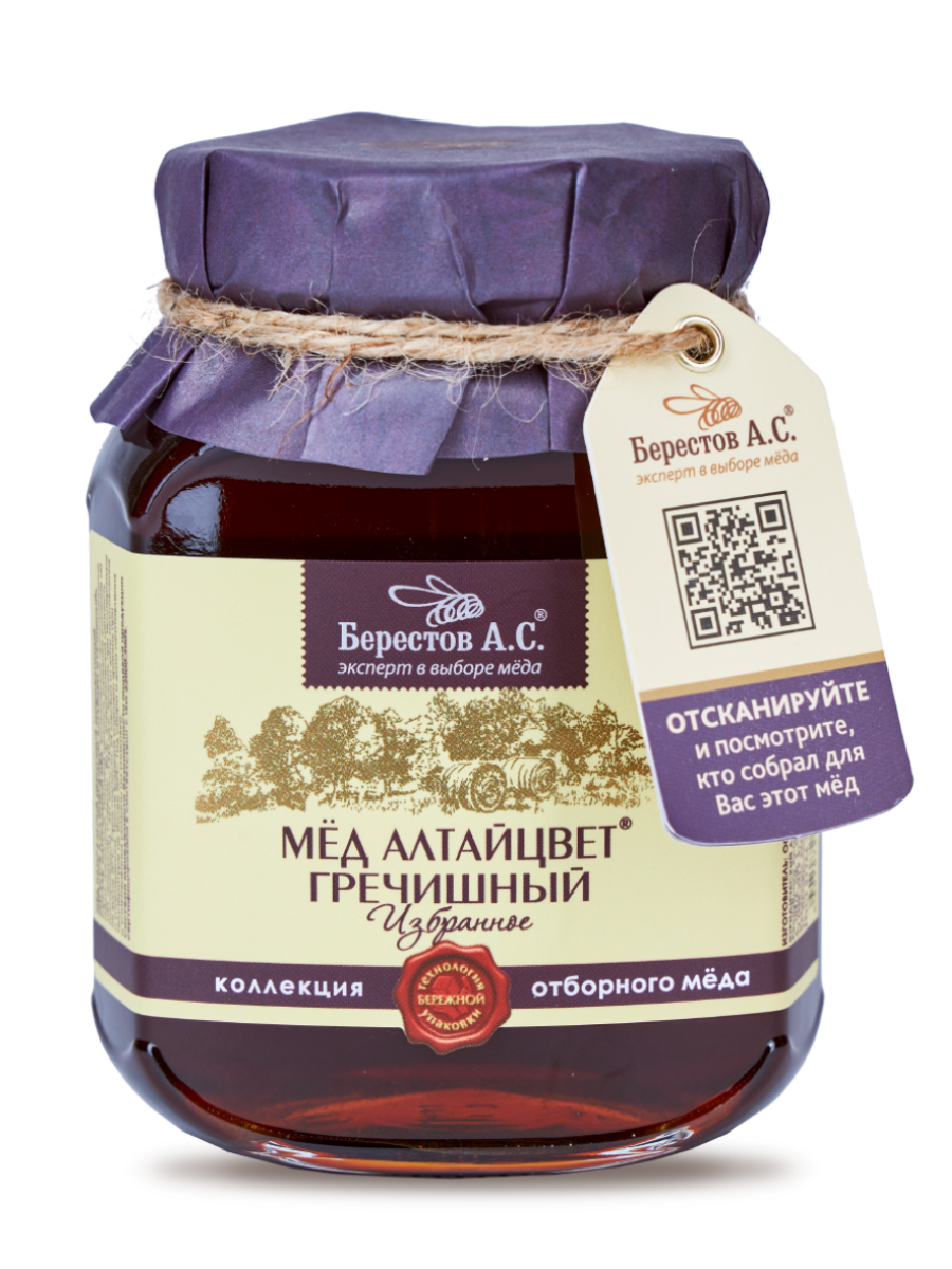 Мед Избранное Гречишный/ стекло 500 г Мёд