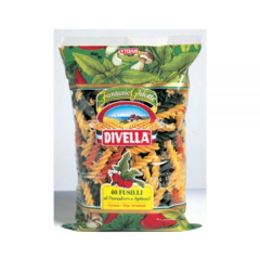 Паста ФУЗИЛЛИ С ПОМИДОРАМИ И ШПИНАТОМ Divella 500 г