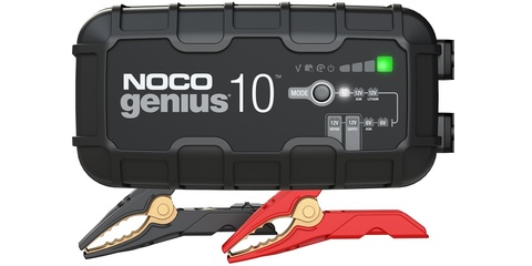 large genius10 front noco 10a battery charger for trucks and larger vehicles