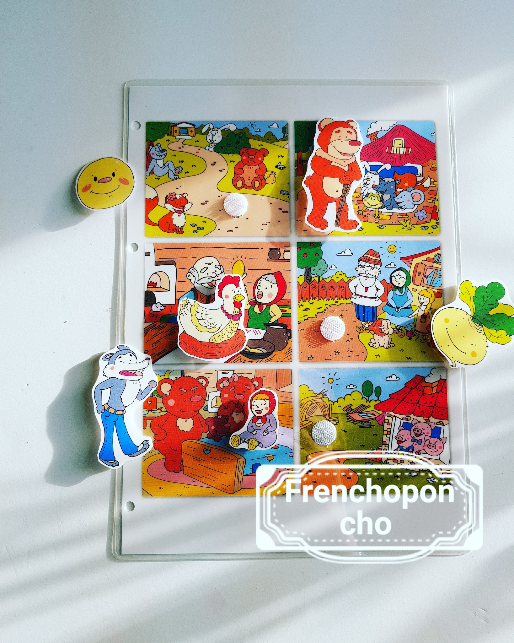 Сказки. Ассоциации. Развивающие пособия на липучках Frenchoponcho (Френчопончо)