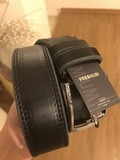 Premium Ремень из натуральной кожи, Цвет Черный