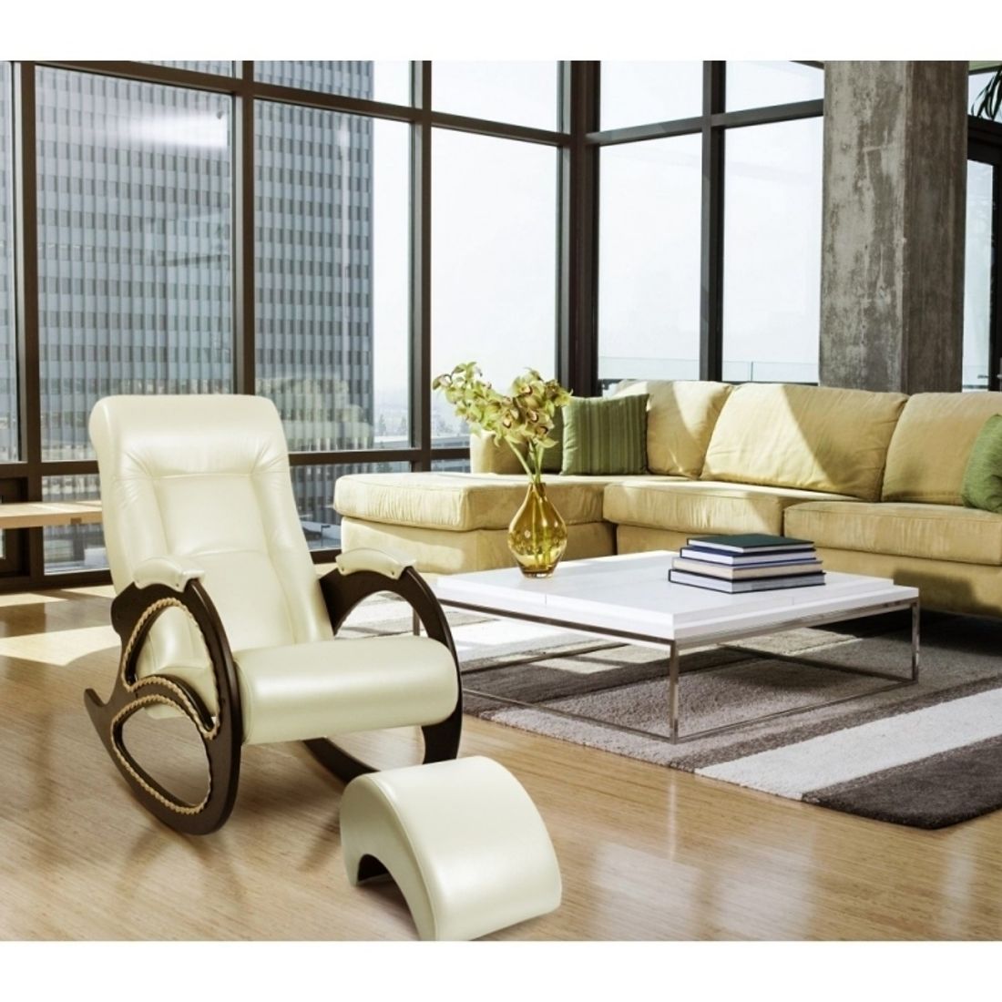 Импекс мебель сайт. Пуф комфорт модель 42. Кресло качалка в интерьере. Красивое кресло для гостиной. Кресло качалка с пуфиком для ног.