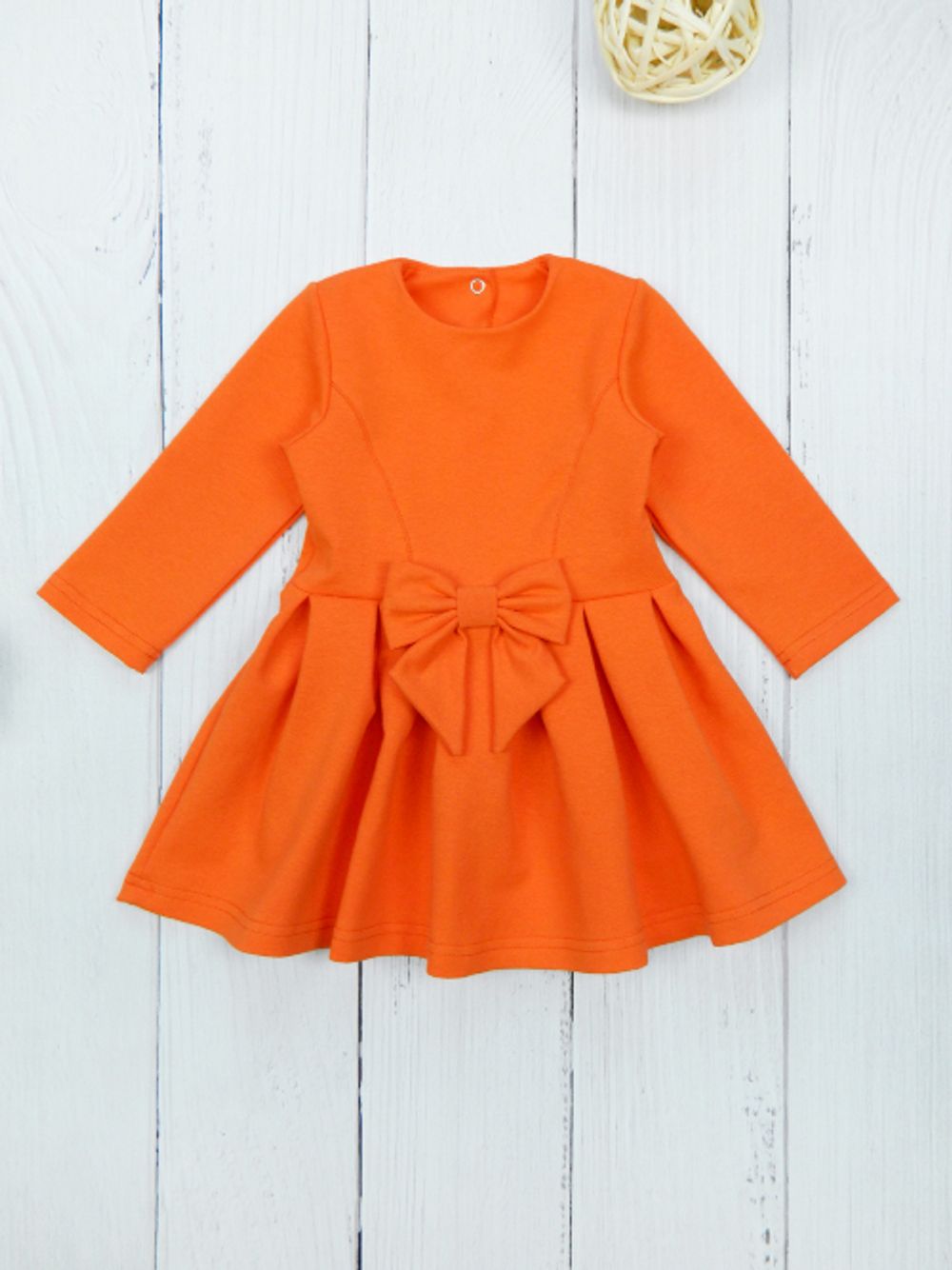 Оранжевое платье для детей